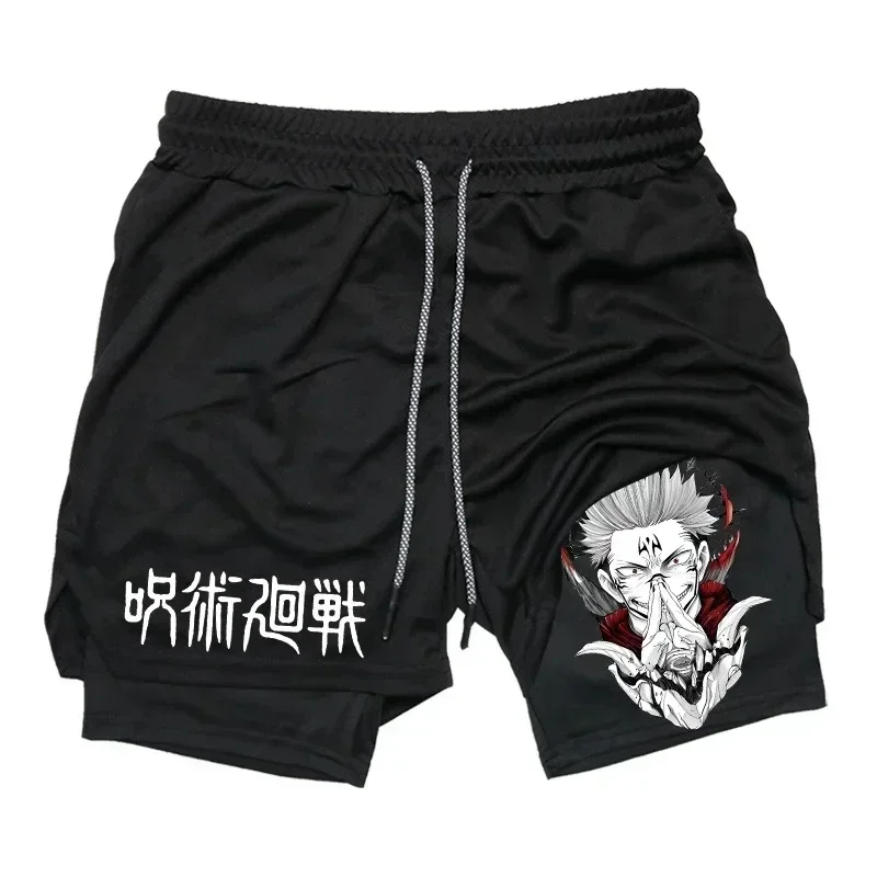 Compression Shorts Athletes - Men's Sports Shorts Jujutsu Kaisen Anime