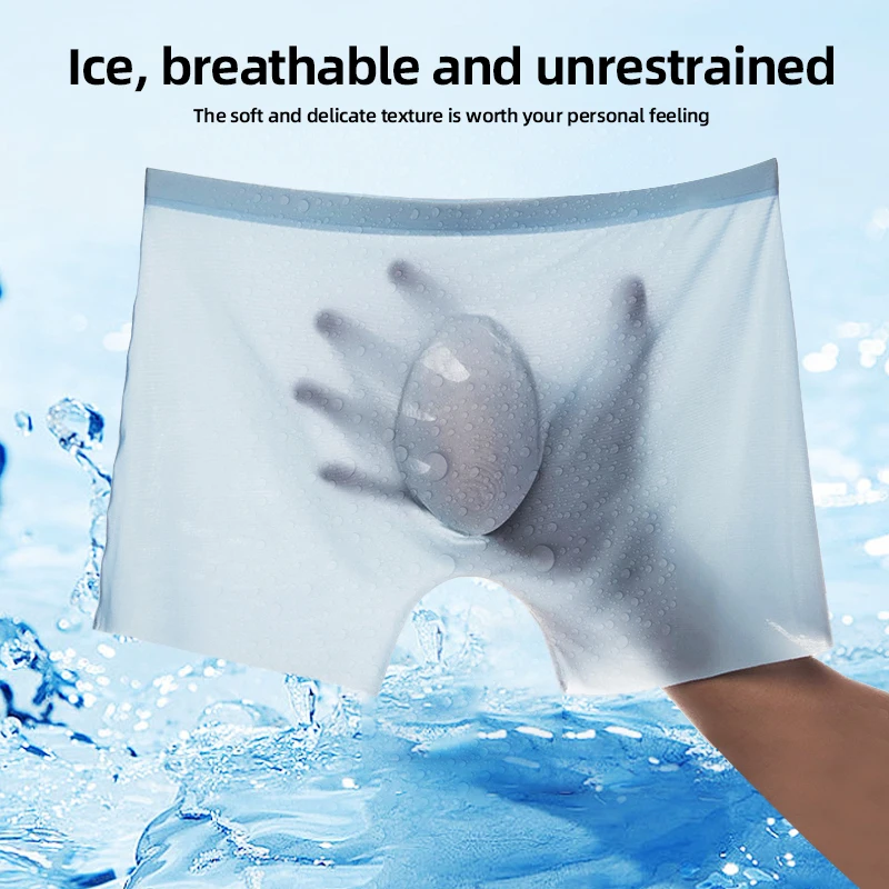 4Pcs/Lot Men Summer Ice Silk B - Multi Pack Underwear review and price