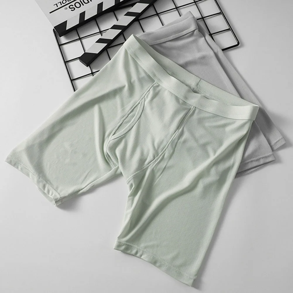 Men Ice Silk Thin Comfortable  - Long Leg Trunk Men review and price
