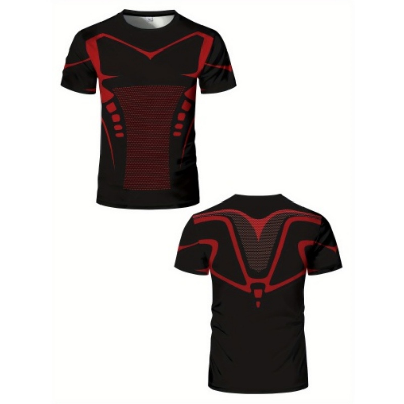 Men 3D Red Black Line Compress - Compression Shorts Athletes review and price