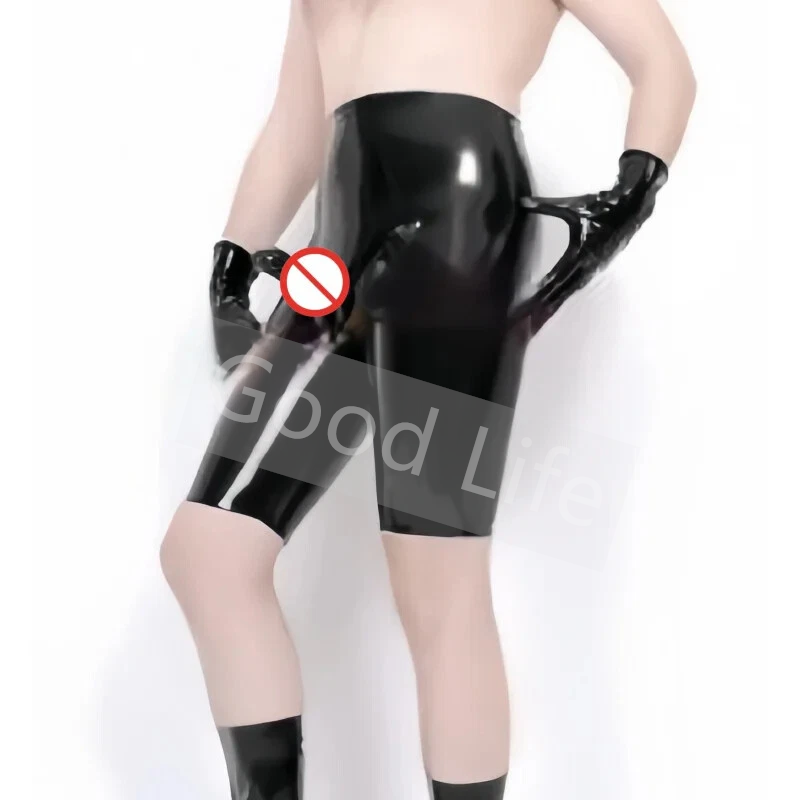 Handmade Men Black Sexy Latex  - Boxer Shorts Modal review and price